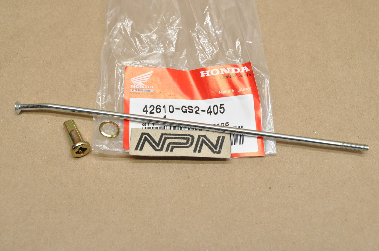 NOS Honda 1992-95 CR80 R Rear Wheel Spoke , Nipple & Washer 42610-GS2-405