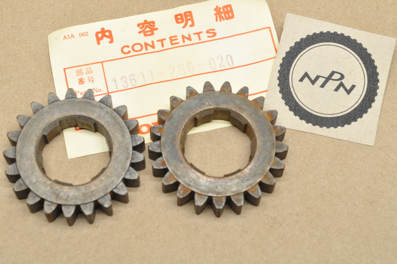 NOS Honda CB350 CL350 SL350 Transmission Primary Drive Gear Qty 2 13611-286-020