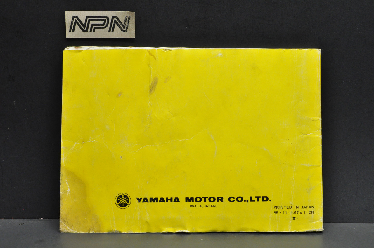 Vtg 1986 Yamaha XV1100 S XV1100 SC Virago Owners Manual 1st Ed. Printed in '85