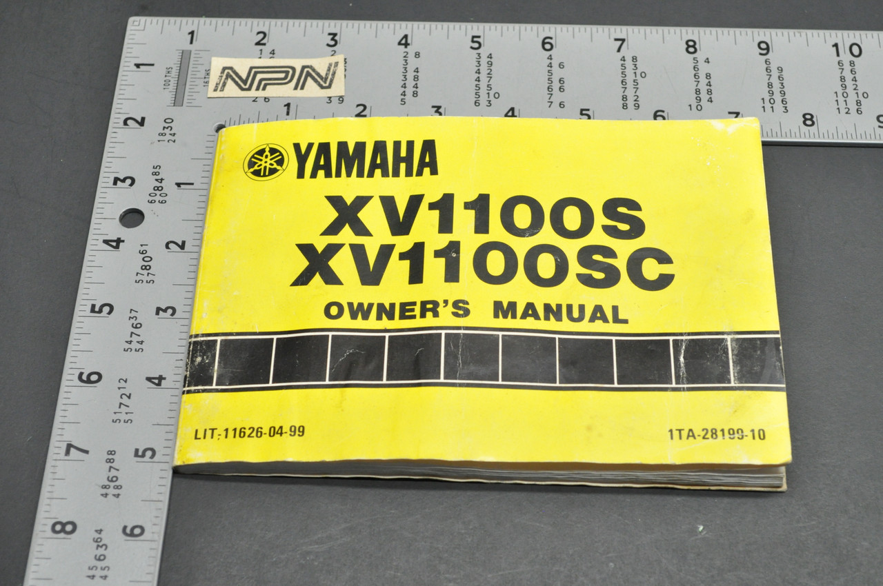 Vtg 1986 Yamaha XV1100 S XV1100 SC Virago Owners Manual 1st Ed. Printed in '85