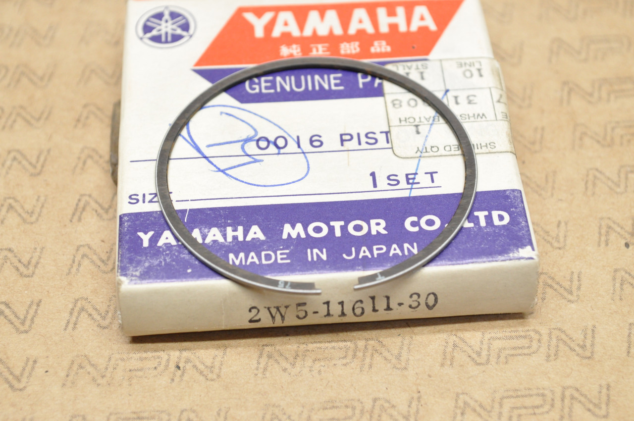 NOS Yamaha 1976-81 YZ100 .75 Oversize Piston Ring for 1 Piston= 1 Ring 2W5-11611-30
