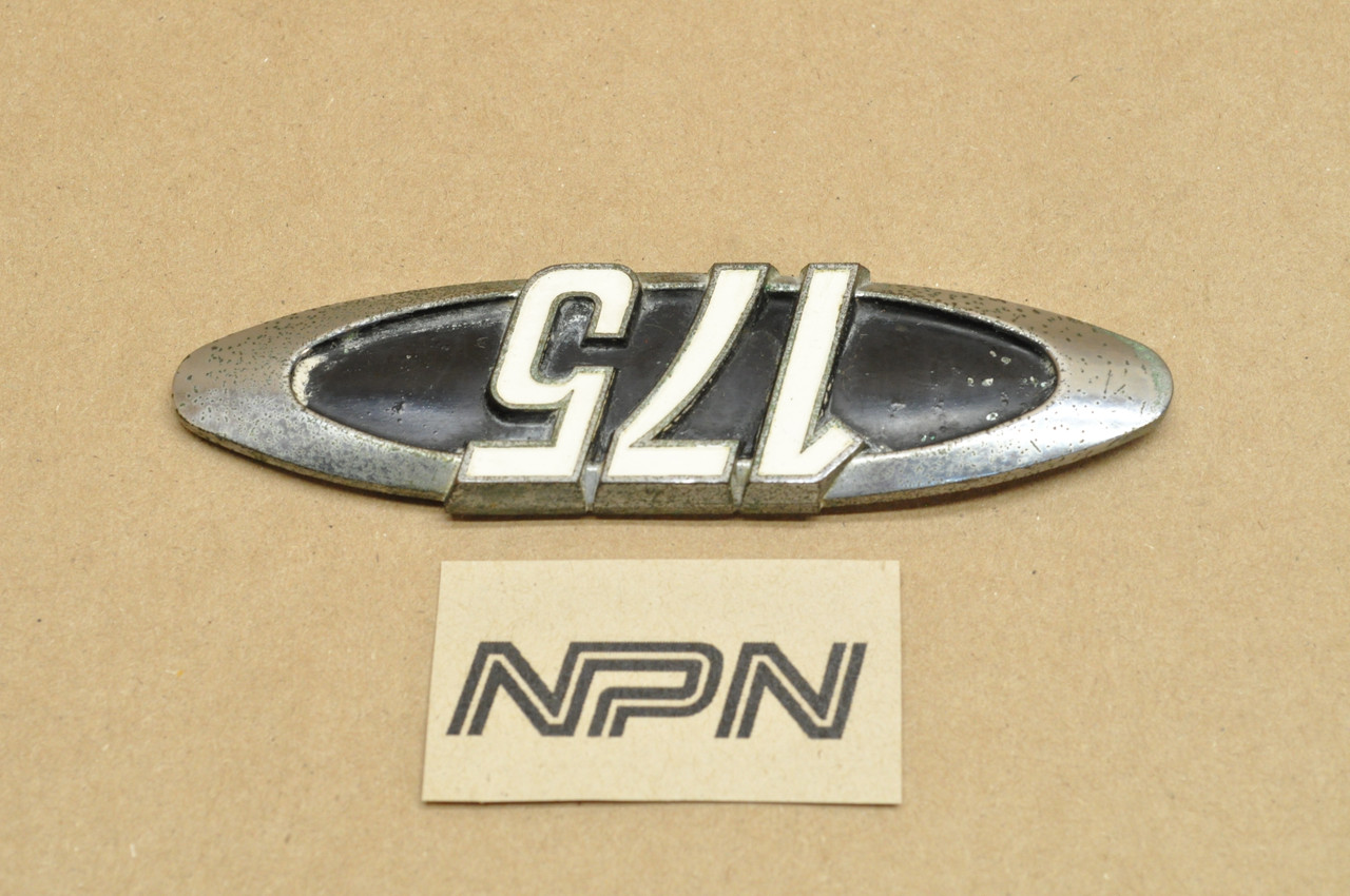 Vintage Used OEM Honda 1971 CB175 K5 CL175 K5 Side Cover Badge