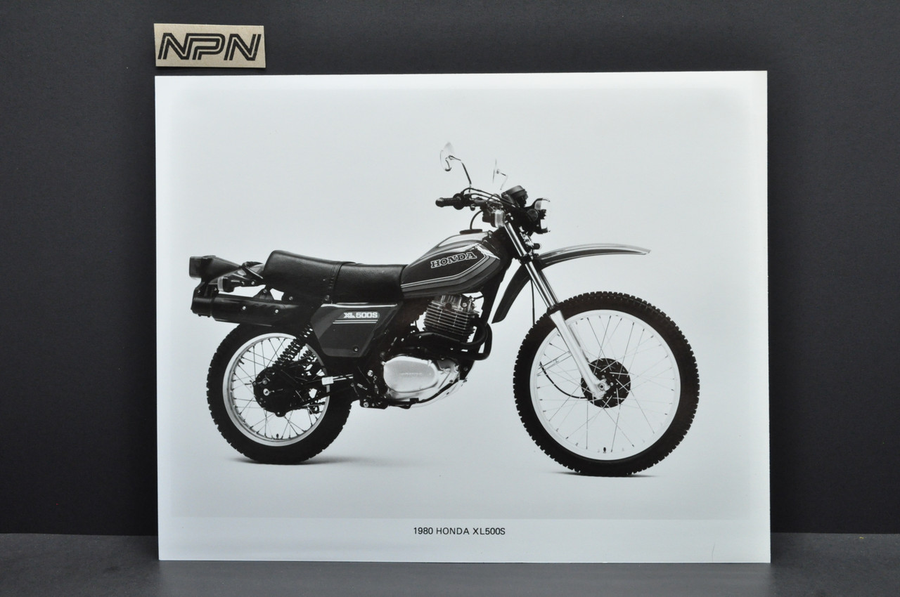 Vintage 1980 Honda XL500 S Motorcycle Dealer Spec Photo