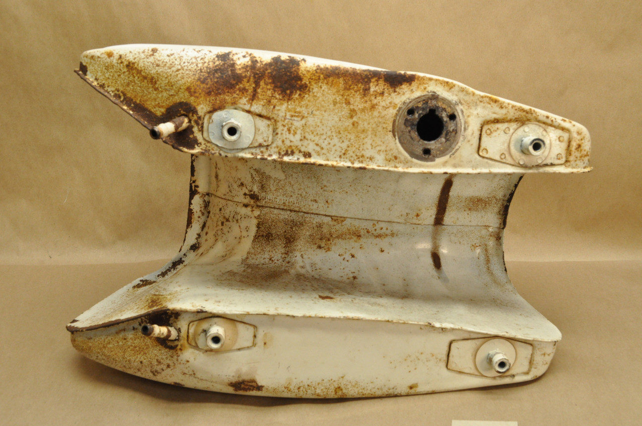 Vintage Used OEM Honda CA160 CA95 Fuel Gas Tank White 17500-212-010