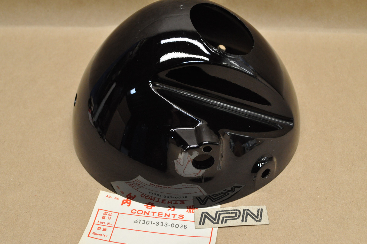 NOS Honda CB175 CB200 CB350 CL350 CL450 Black Head Light Bucket 61301-333-003 B