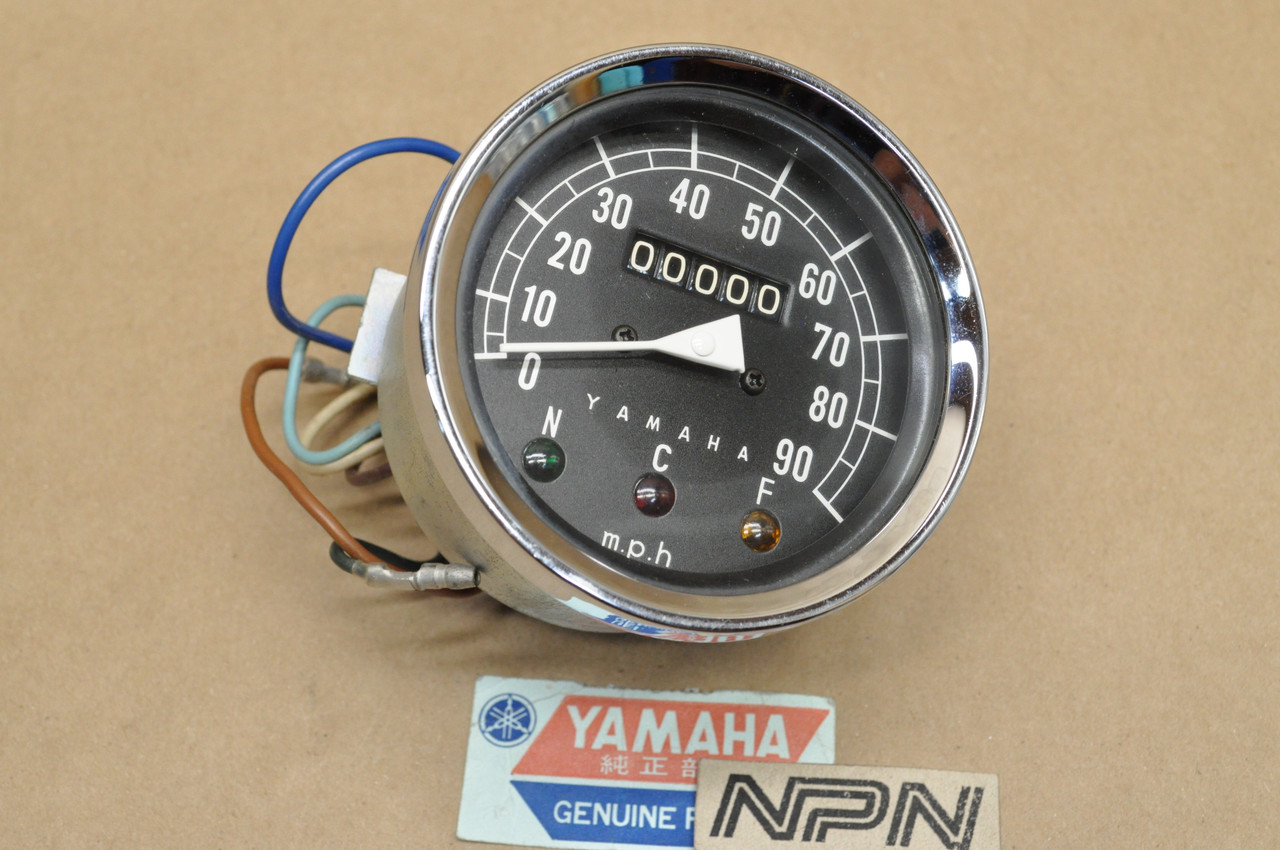 NOS Yamaha 1964-66 YA6 YA6B Speedometer MPH Odometer Gauge 137-83510-40