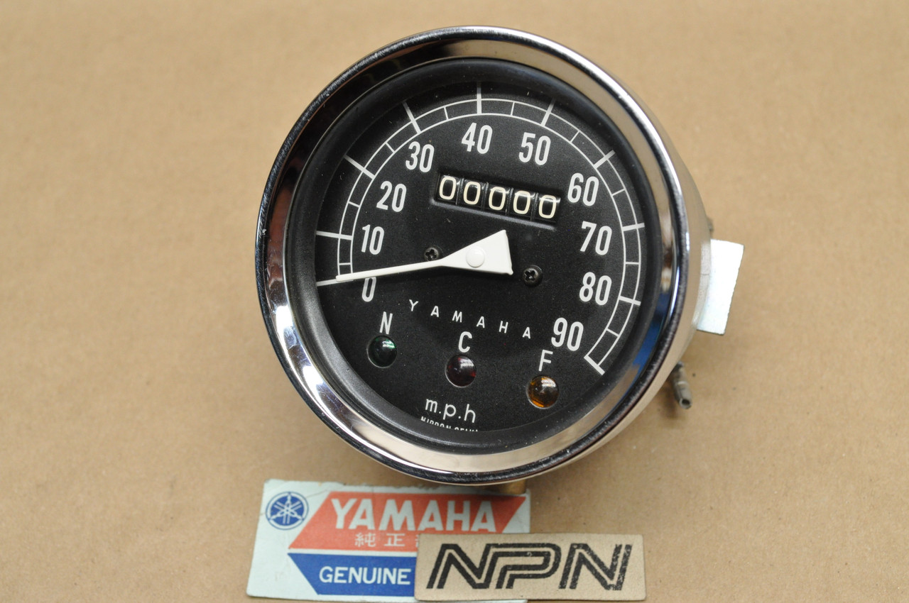 NOS Yamaha 1964-66 YA6 YA6B Speedometer MPH Odometer Gauge 137-83510-40