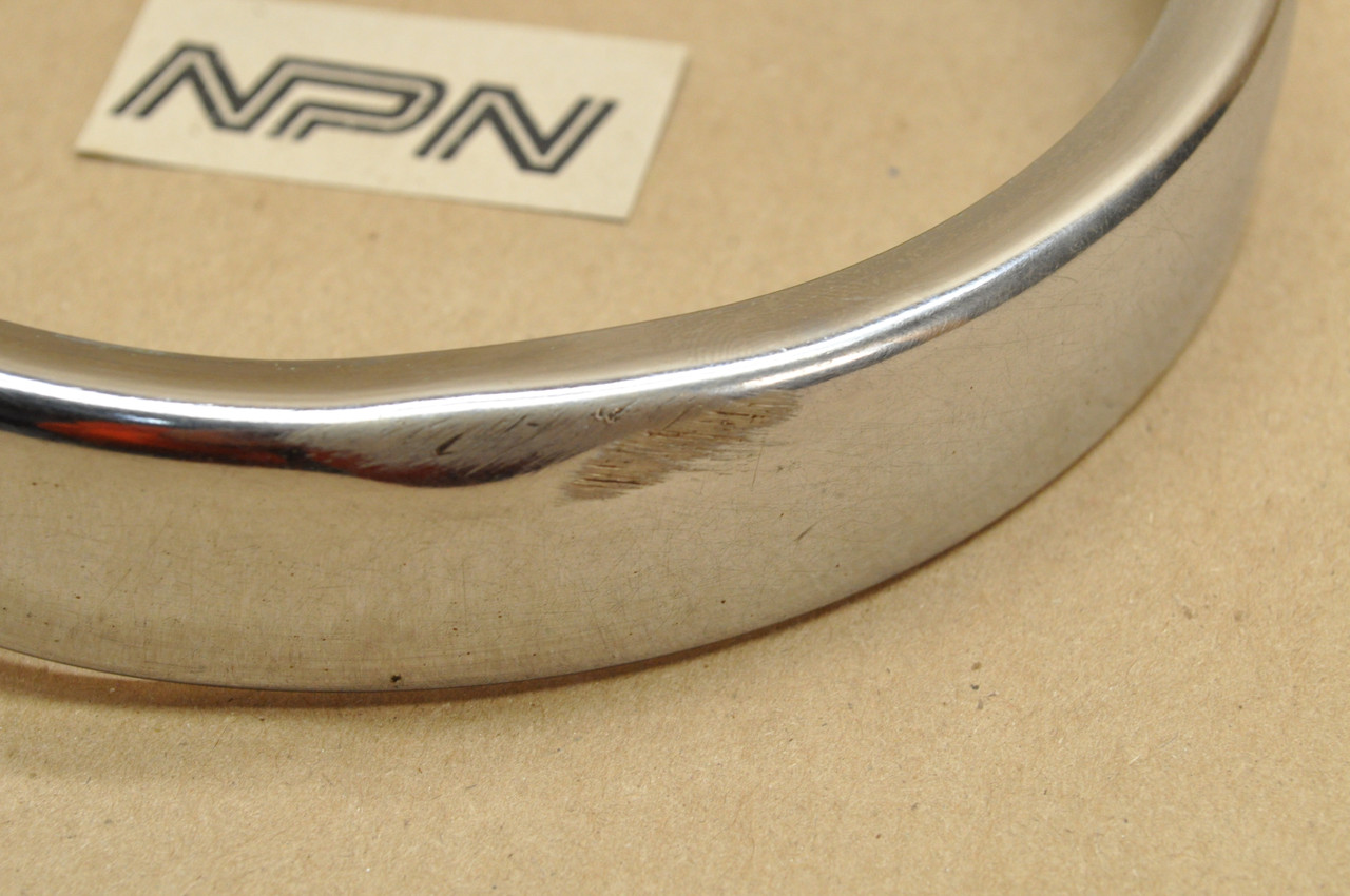Vintage Used OEM Yamaha 1964-66 YA6 Chrome Head Light Bezel Rim Ring 136-84315-61