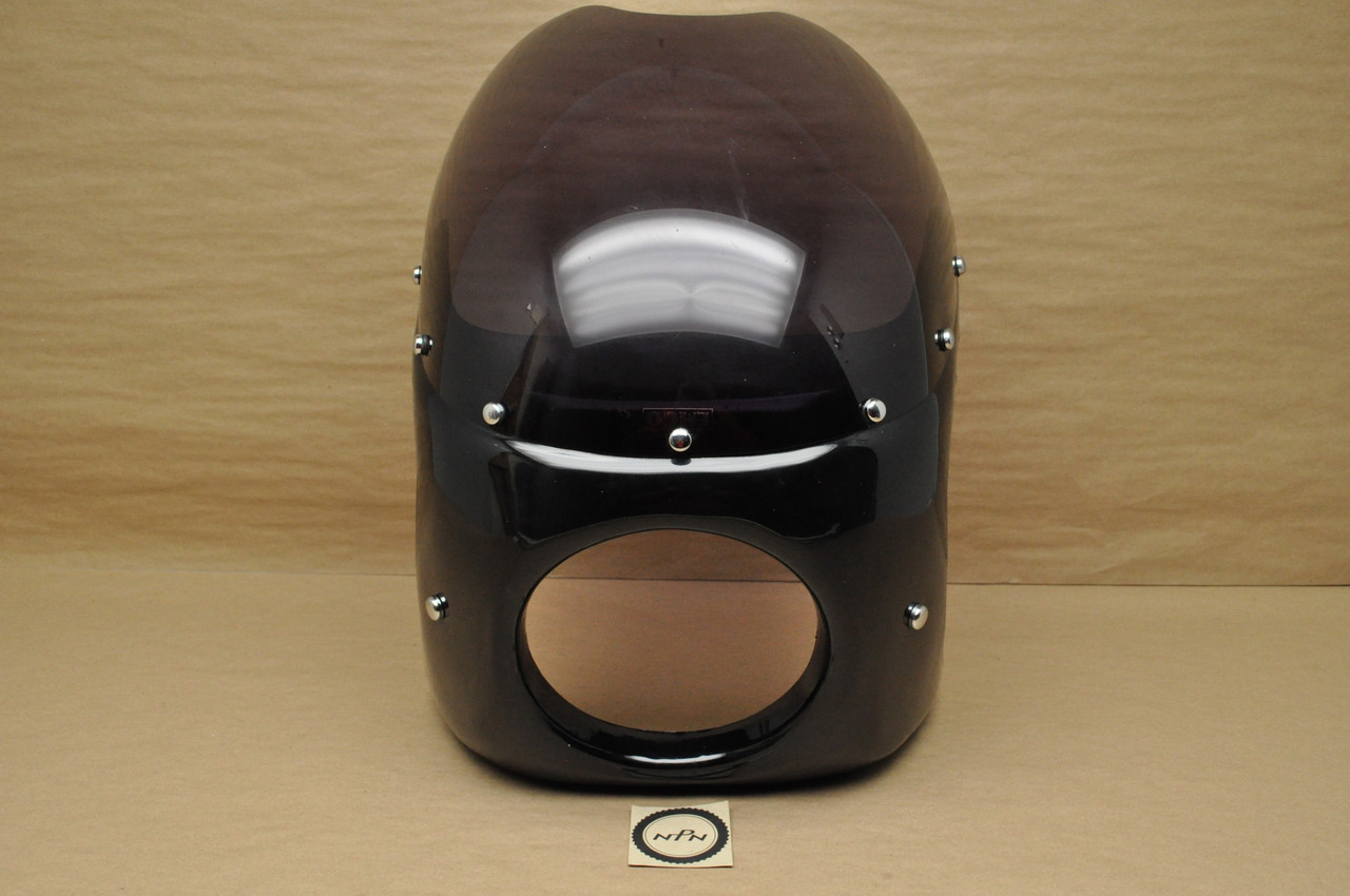 Vtg Used Motorcycle Cafe Racer Emgo Viper Style Fairing Cowling Windshield