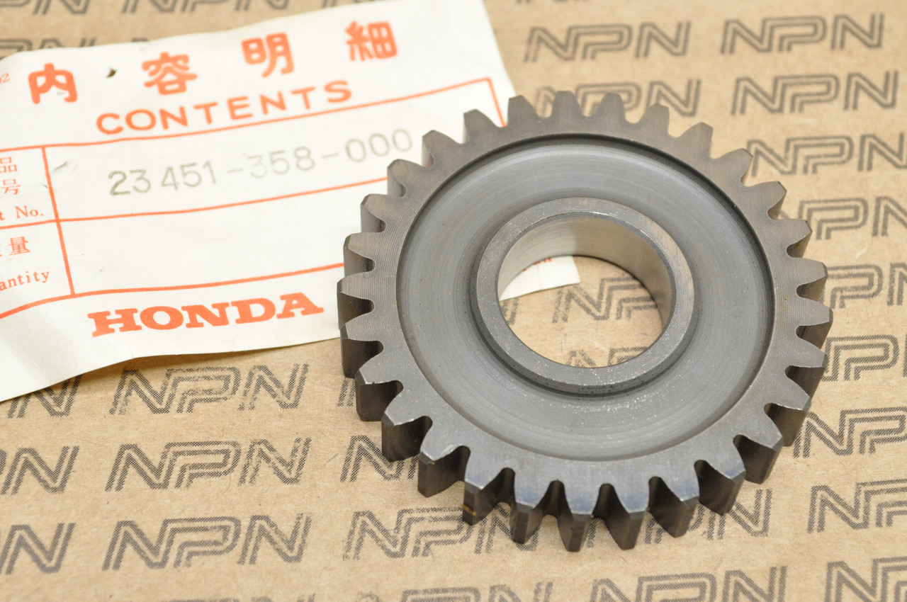 NOS Honda MT250 K0-1976 Elsinore Counter Shaft 3rd Third Gear 29T 23451-358-000