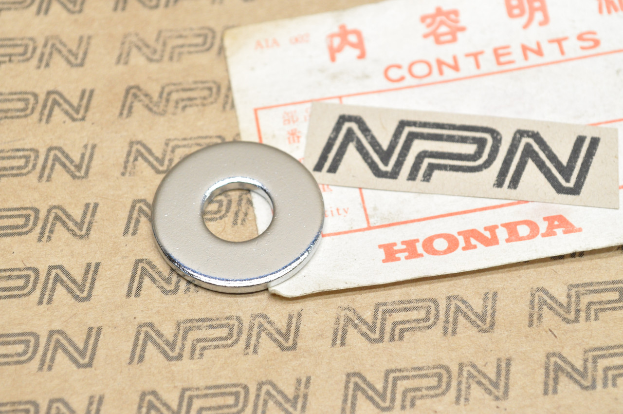 NOS Honda CA72 CA77 CB92 Rear Shock Absorber Chrome Washer 90527-250-000