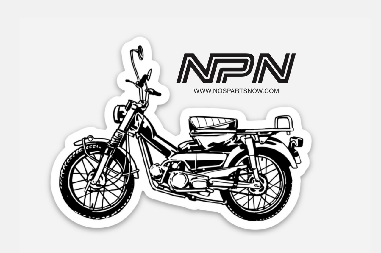 Honda CT90 Decal Bundle Oval Window Bumper Die Cut Motorcycle Stickers Lot of 2
