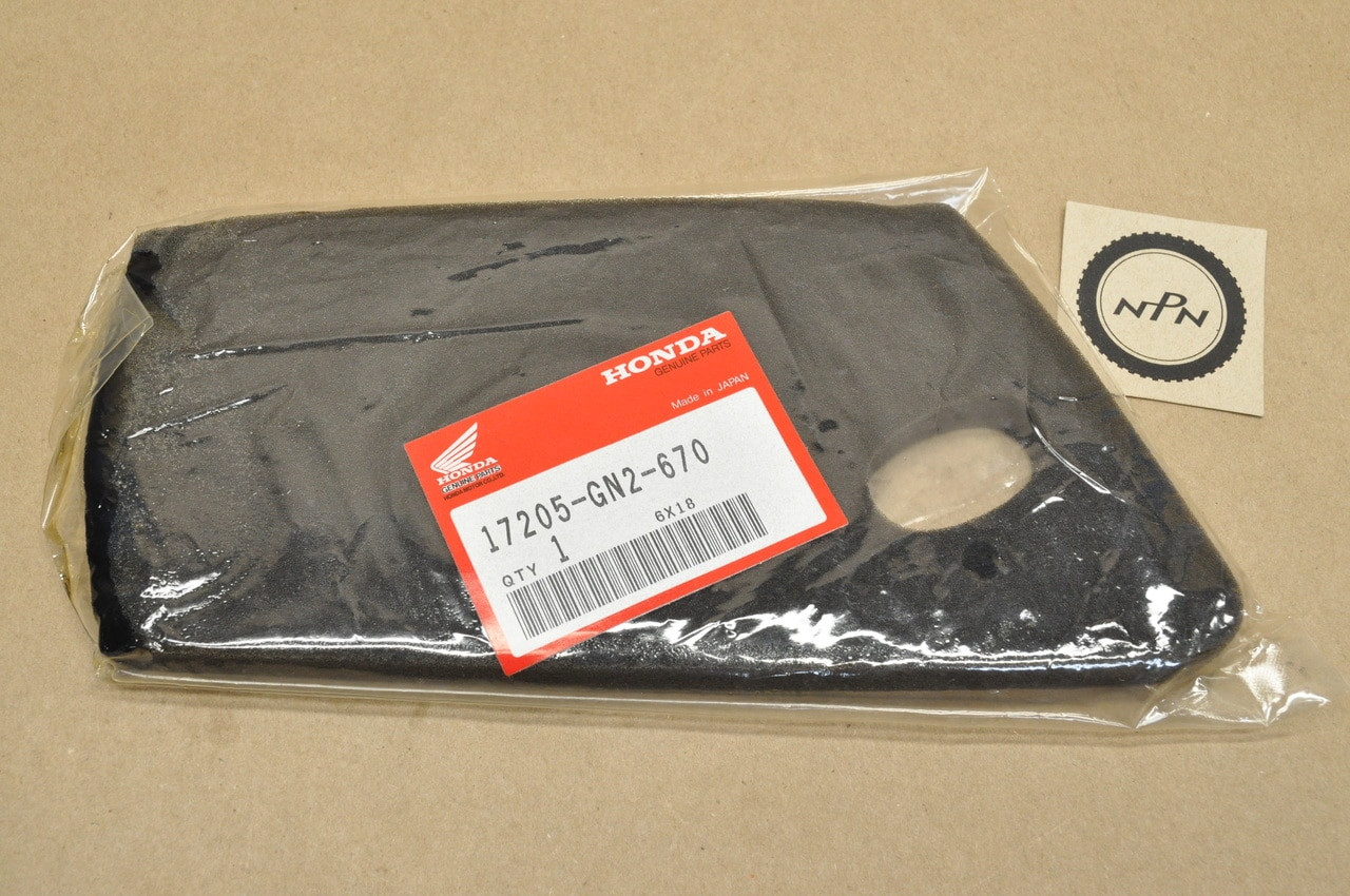 NOS Honda 1985-87 Aero 50 NB50 Air Cleaner Filter Element 17205-GN2-670