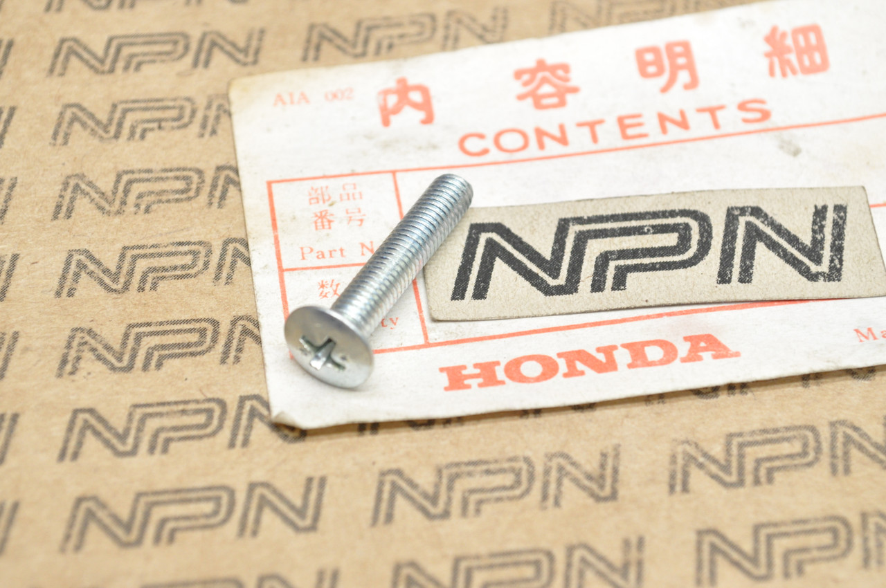 NOS Honda CB200 CB200T CL200 Points Cover Oval Screw 5x28 93700-05028-0A