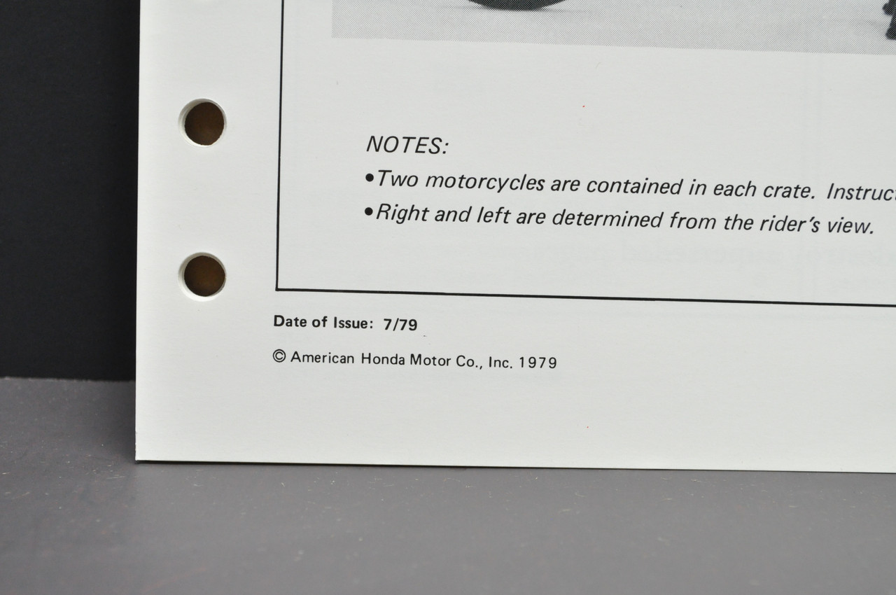 Vintage NOS 1980 Honda NC50 Express Scooter Dealer Set Up Instruction Manual