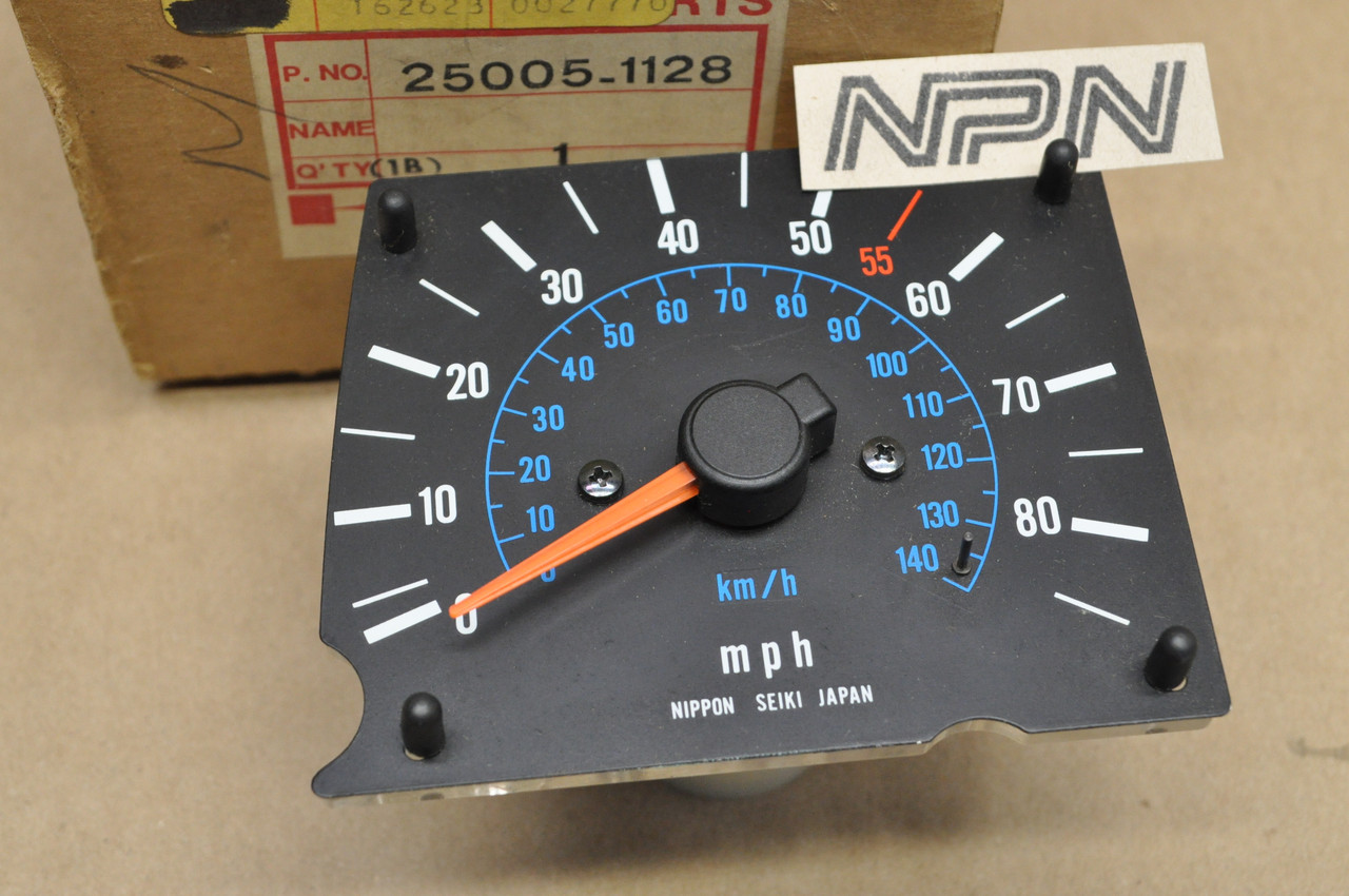 NOS Kawasaki 1981-82 KZ1100 GPz Speedometer MPH KMH Meter Gauge 25005-1128