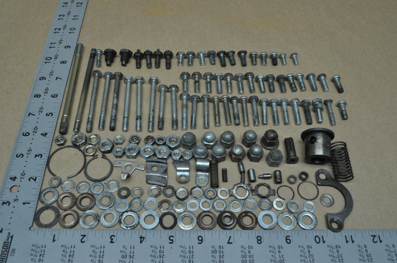 Vtg OEM Honda CA77 Engine Bolt Screw Washer Nut Plate Cap Spring Hardware Lot