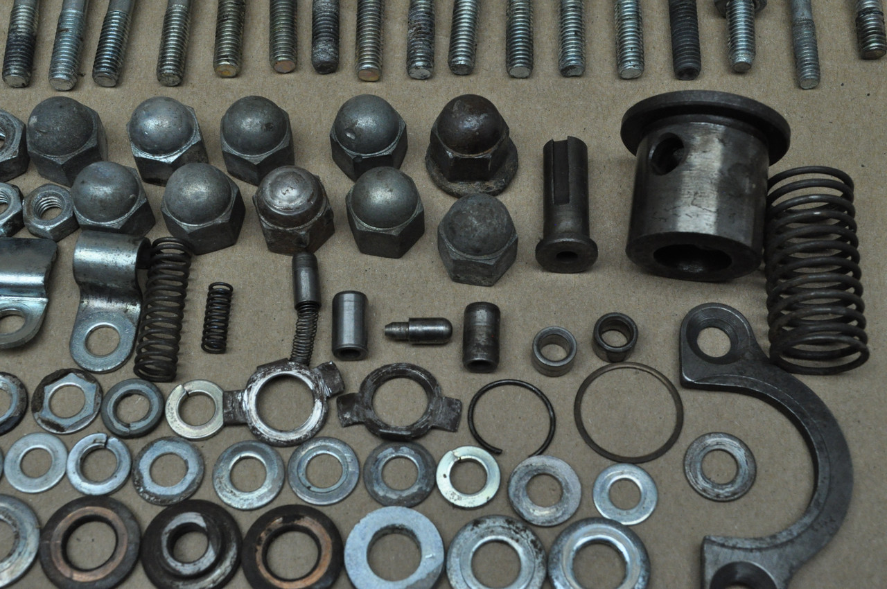 Vtg OEM Honda CA77 Engine Bolt Screw Washer Nut Plate Cap Spring Hardware Lot