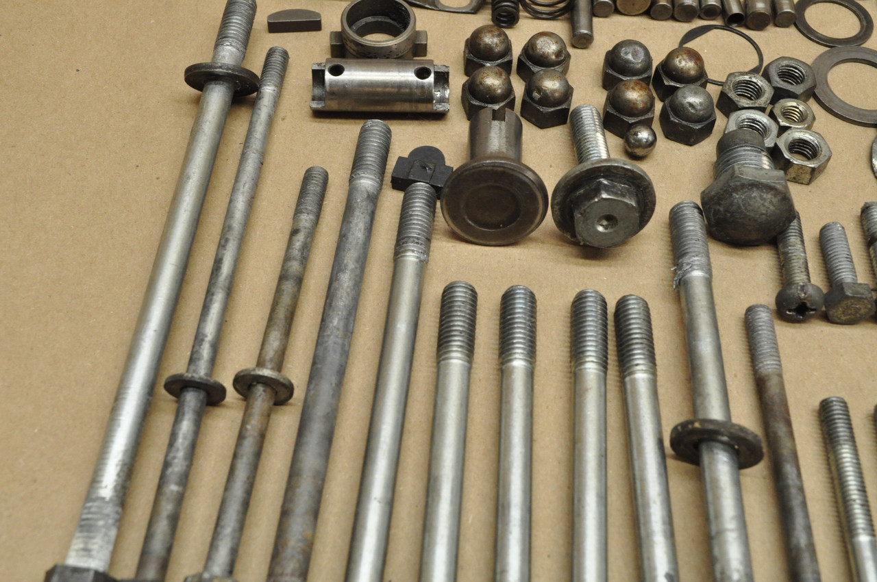 Vintage OEM Honda 1973 CL350 K5 Engine Bolt Screw Washer Nut Plate Cap Spring Hardware Lot