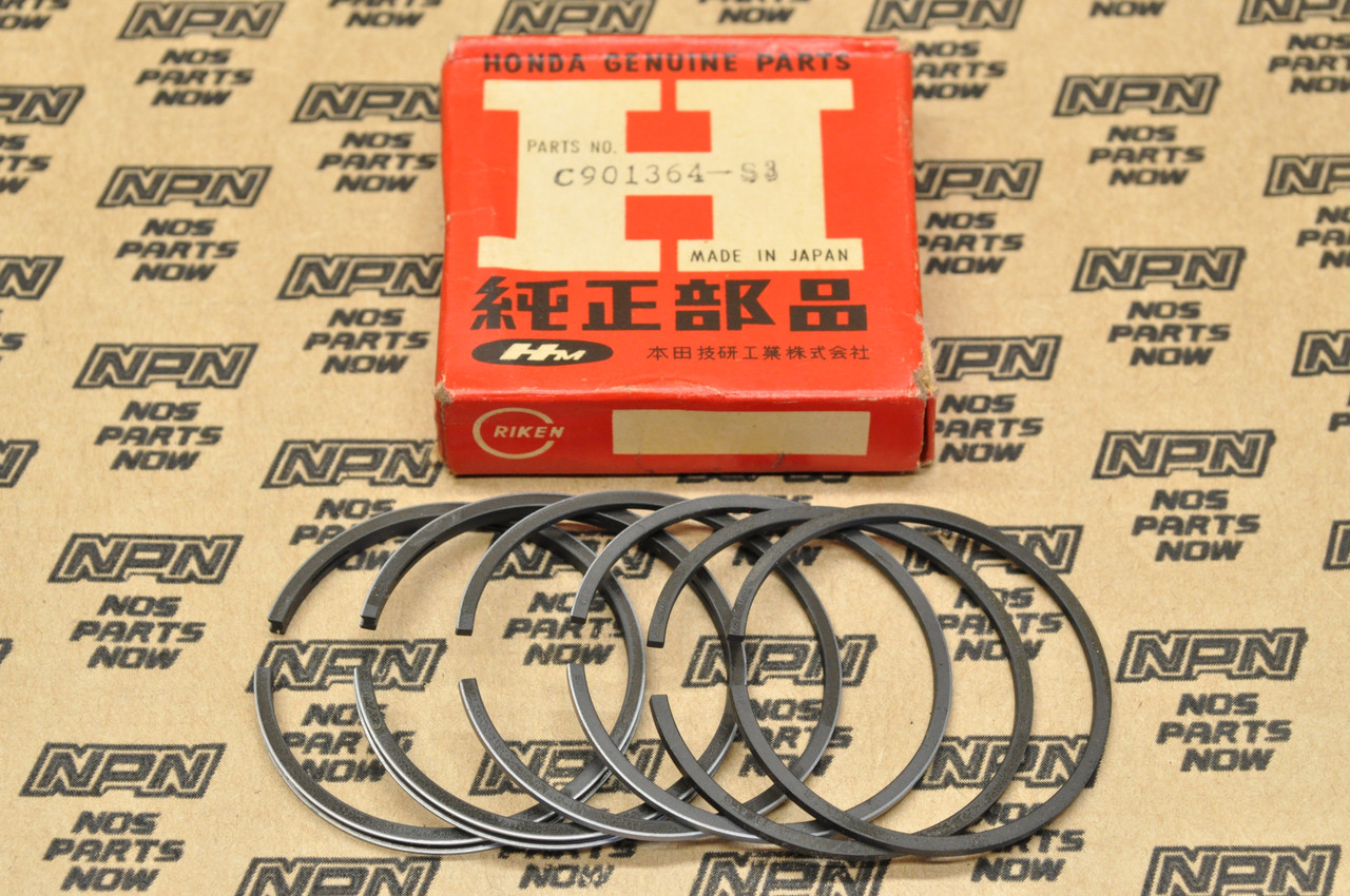 NOS Honda CB92 .75 Oversize Piston Ring Set For 2 Pistons= 6 Rings 13040-200-000