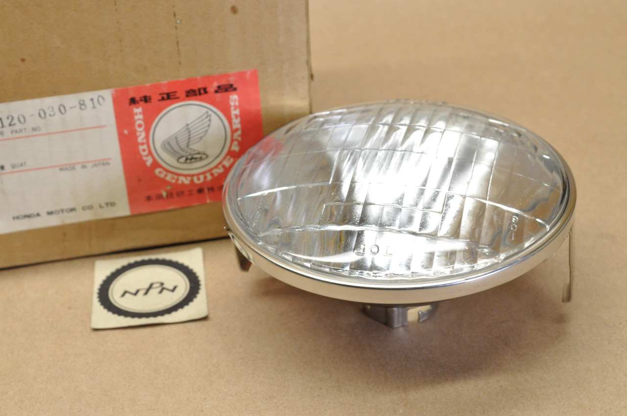 NOS Honda C200 CA200 CM91 CT200 CT90 Head Light Lamp Beam Lens 33120-030-810