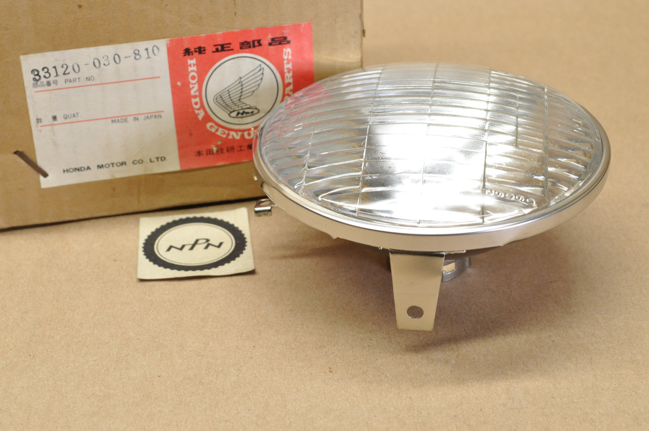 NOS Honda C200 CA200 CM91 CT200 CT90 Head Light Lamp Beam Lens 33120-030-810