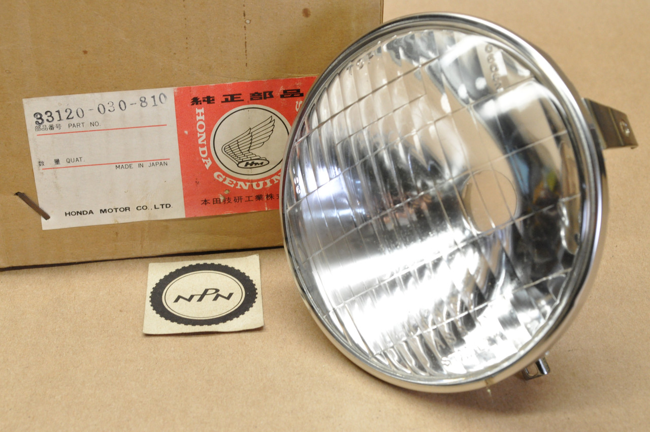 NOS Honda C200 CA200 CM91 CT200 CT90 Head Light Lamp Beam Lens 33120-030-810