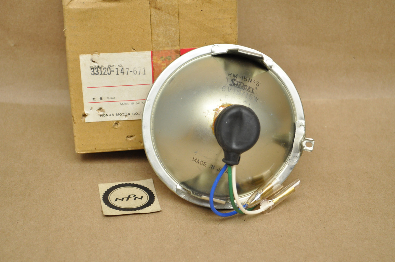NOS Honda NA50 NC50 Express PA50I PA50 II Sealed Head Light Beam 33120-147-671