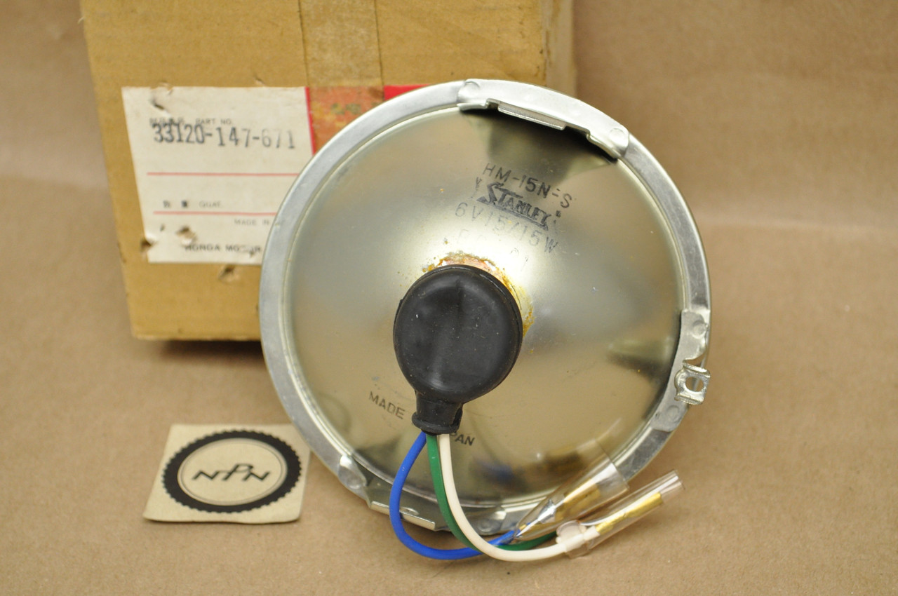 NOS Honda NA50 NC50 Express PA50I PA50 II Sealed Head Light Beam 33120-147-671