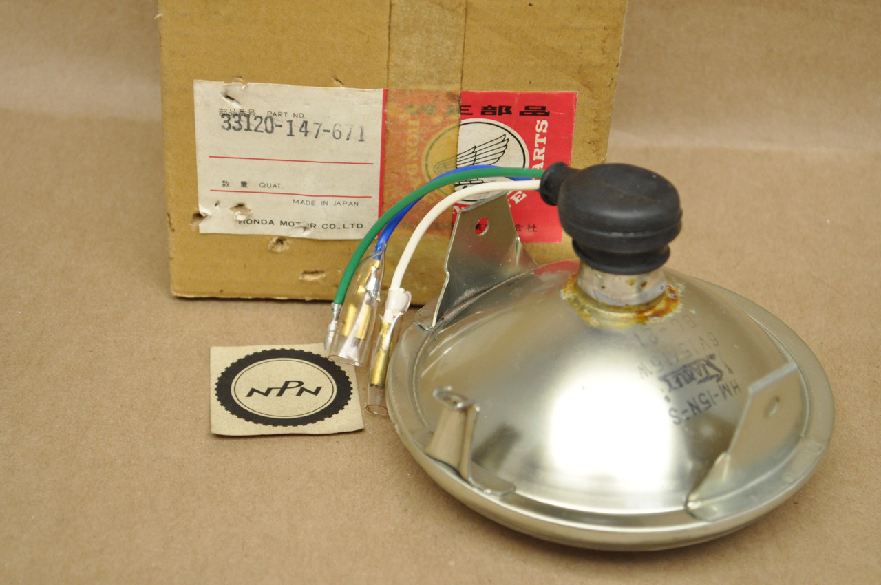 NOS Honda NA50 NC50 Express PA50I PA50 II Sealed Head Light Beam 33120-147-671