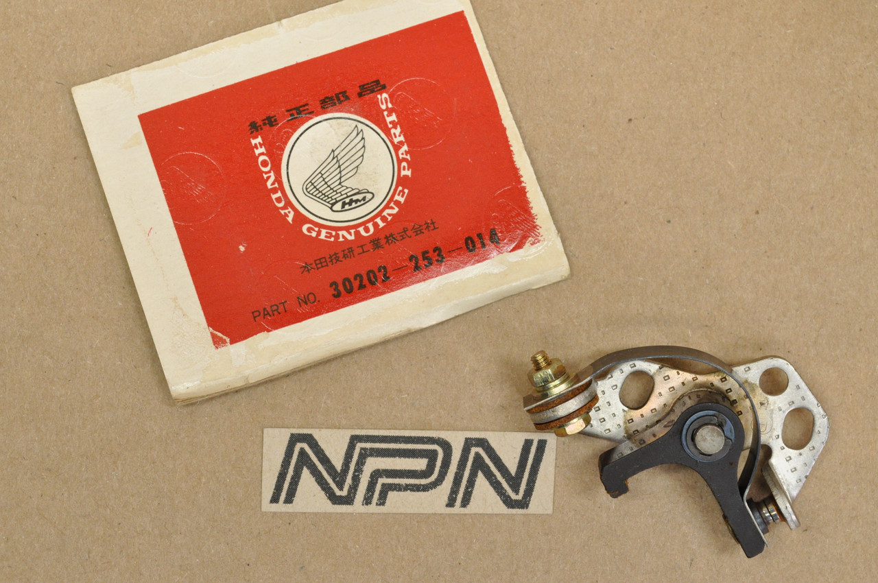NOS Honda CA102 C102 CA95 CB92 CT200 ND Points Contact Breaker 30202-253-014