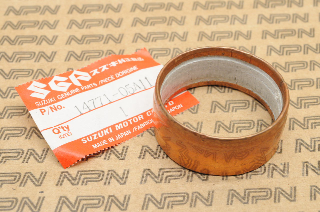 NOS Suzuki 1985-1986 GV1200 Muffler Exhaust Pipe Gasket 14771-05A11