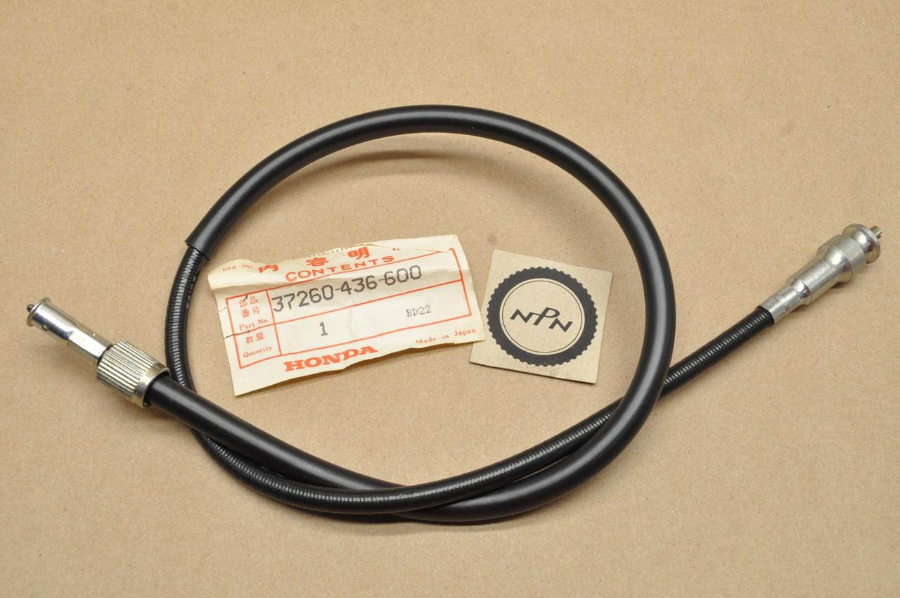 NOS Honda 1982 MB5 Tachometer Cable 37260-436-600