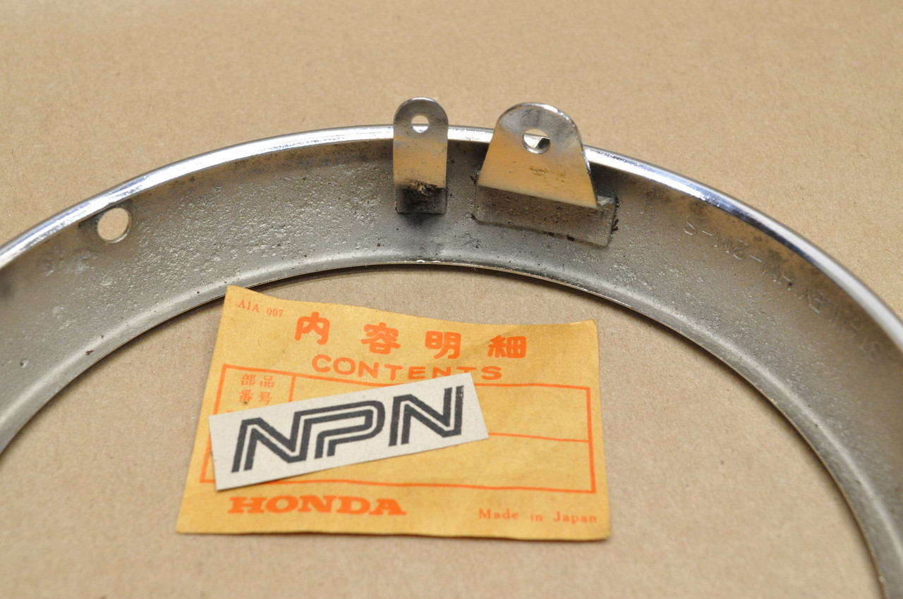 NOS Honda CB450 K0 & Late CB72 CL77 CL72 CB77 Head Light Bezel Ring 33101-283-003