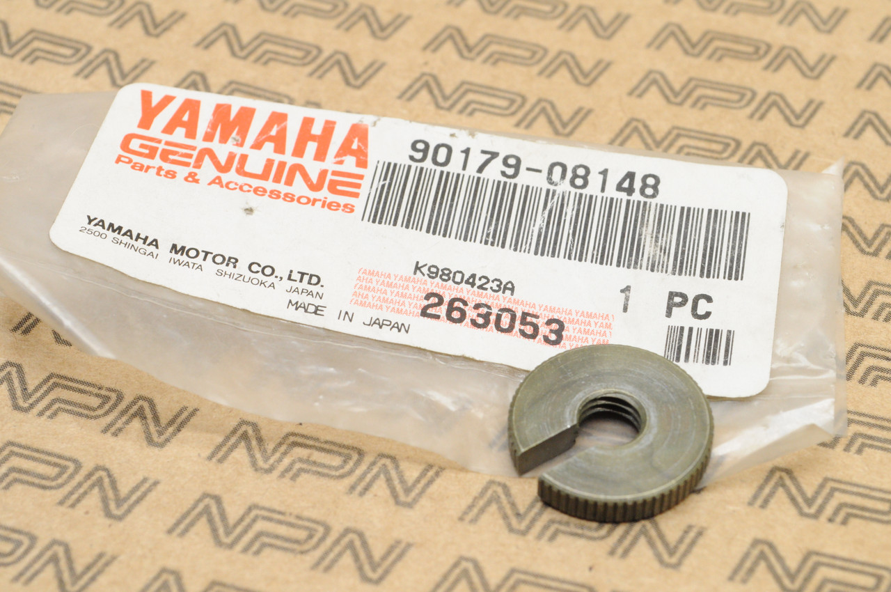 NOS Yamaha AS1 ATMX CT3 YFM400 YFM80 Clutch Brake Cable Adjuster Nut 90179-08148