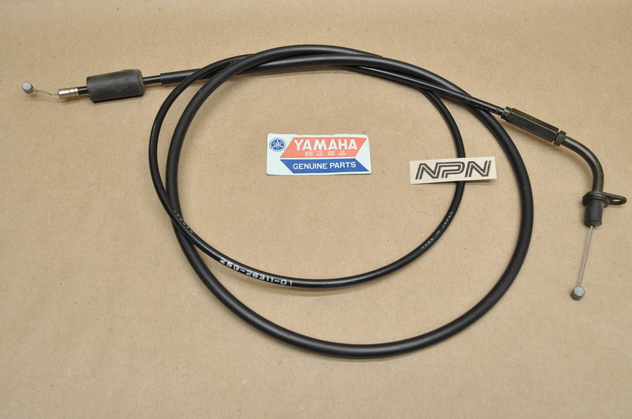 NOS Yamaha 1983-85 XC180 Riva Throttle Cable 25G-26311-01