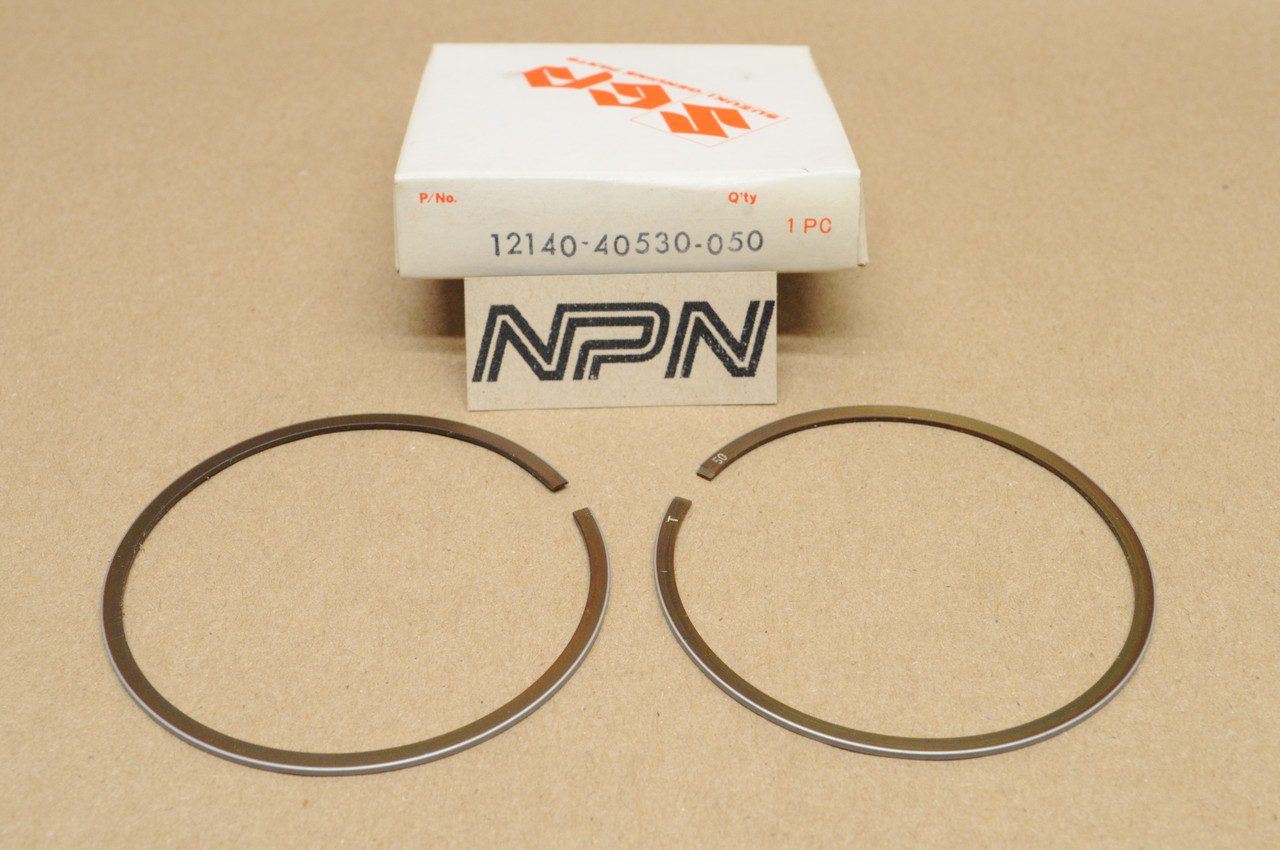 NOS Suzuki PE175 RS175 .50 Oversize Piston Ring Set for 1 Piston 12140-40530-050