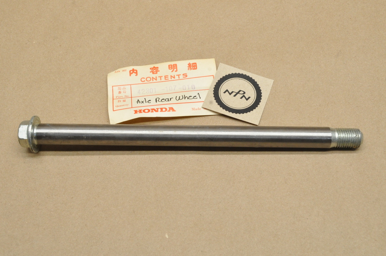 NOS Honda CB100 CL100 SL90 Rear Wheel Axle 42301-107-010