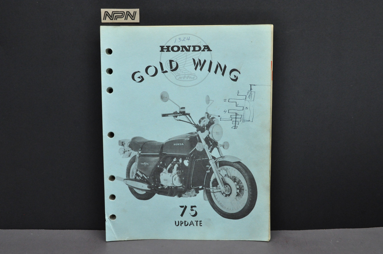 VTG 1975 Honda GL1000 Gold Wing K0 Motorcycle Shop Service Repair Manual UPDATE