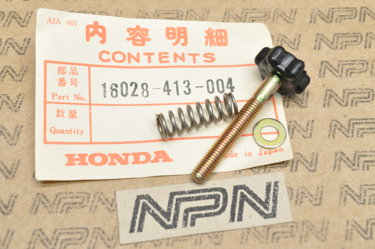 NOS Honda CB400 CM400 CX500 Carburetor Screw Set B 16028-413-004