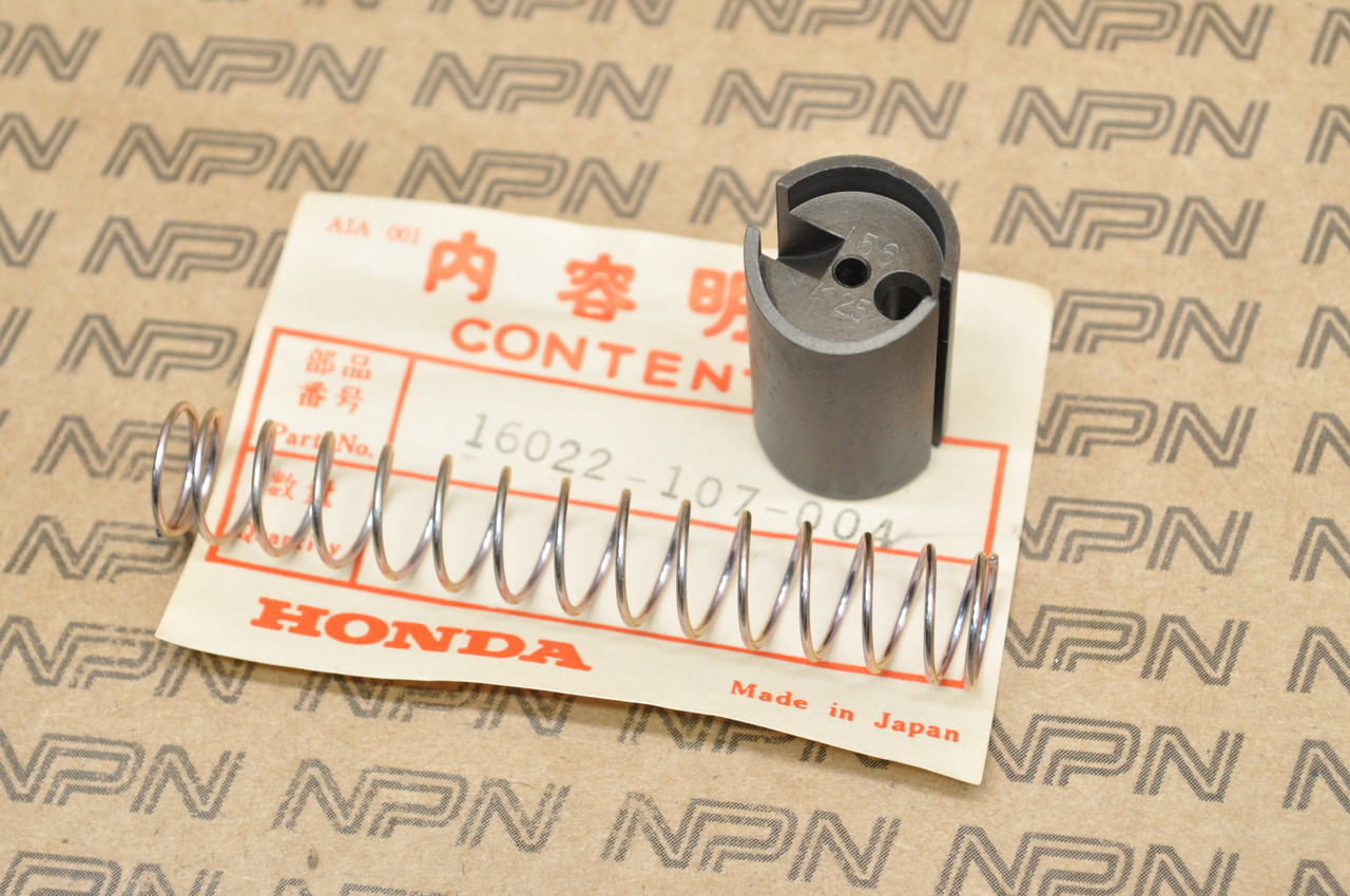 NOS Honda XR75 K0-K2 Throttle Valve Slide & Spring Set 16022-107-004