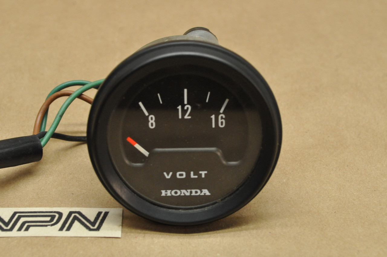 Vtg OEM Honda CB750 CB900 CBX GL1000 GL1100 Hondaline Volt Meter Gauge 37420-463-711
