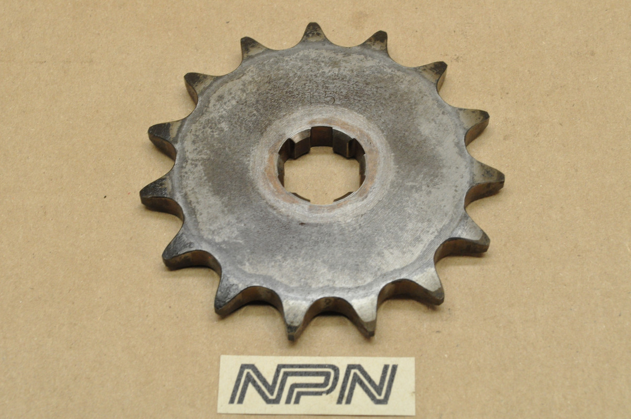 Vintage OEM Honda 1977-78 CB750 K Front Drive Chain Sprocket 15T 23801-405-010