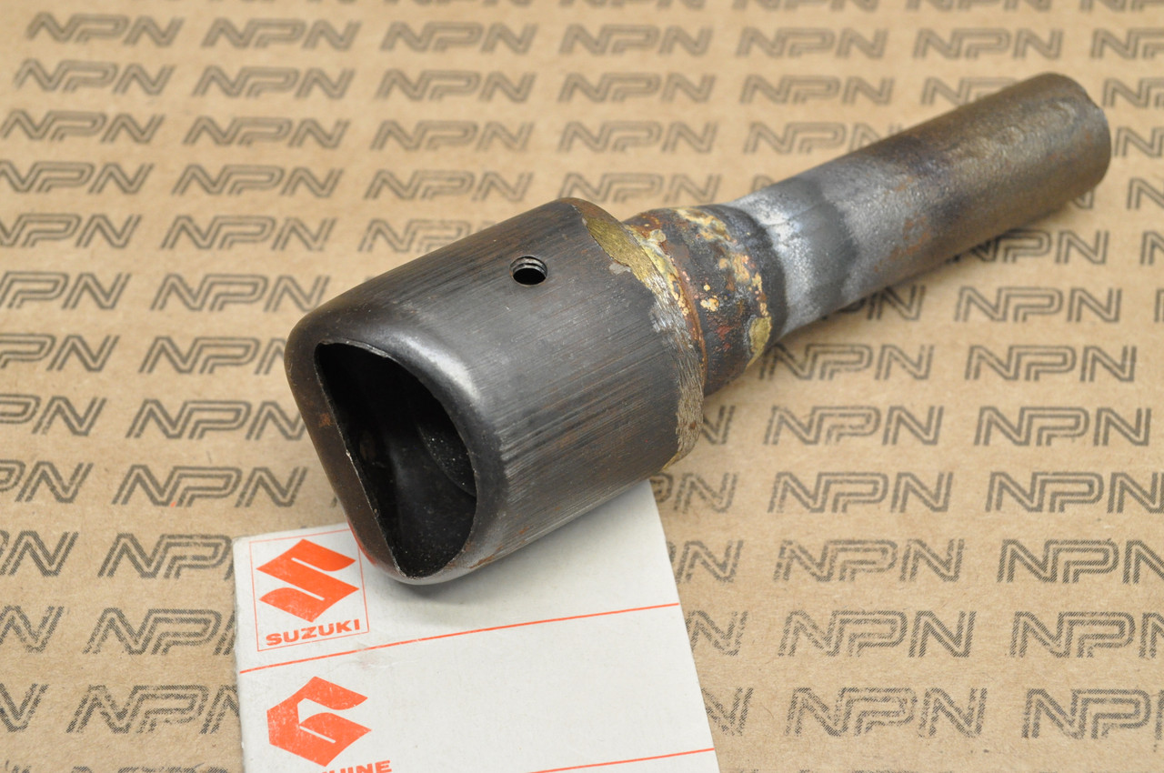 NOS Suzuki TC100 TS100 Exhaust Muffler Clean Out Baffle Tube 14850-25600