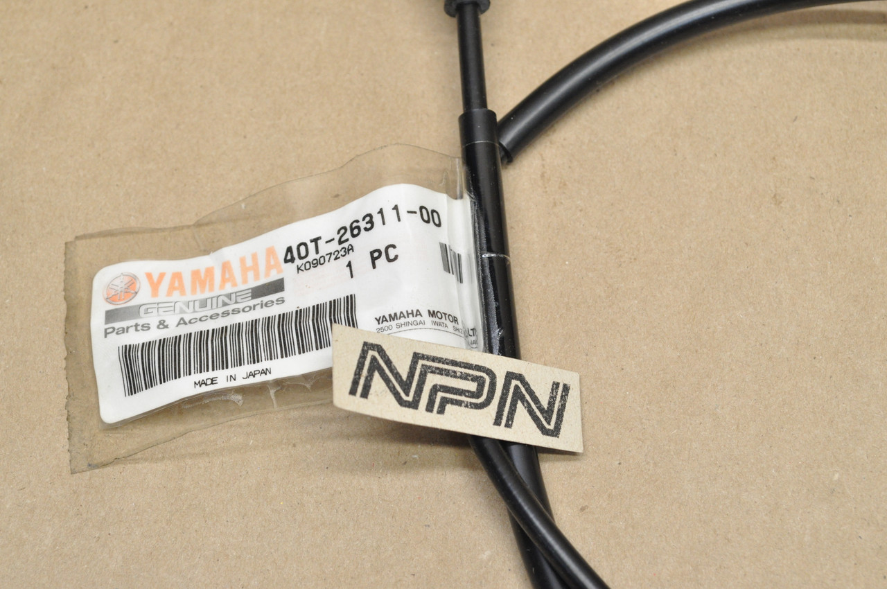 NOS Yamaha 1984-90 YZ490 Throttle Cable 40T-26311-00