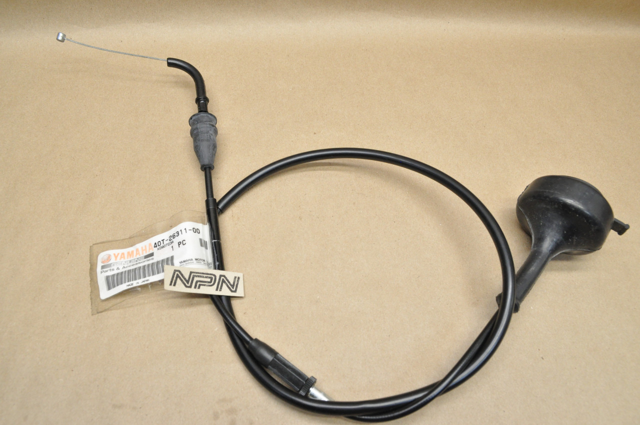 NOS Yamaha 1984-90 YZ490 Throttle Cable 40T-26311-00