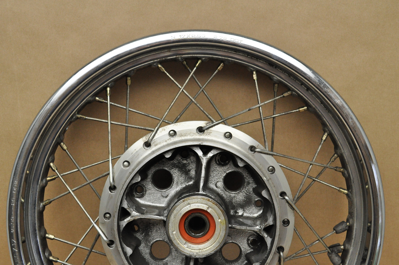Vintage OEM Honda 1977-78 CB750 K Four Rear Wheel Rim Spoke Hub
