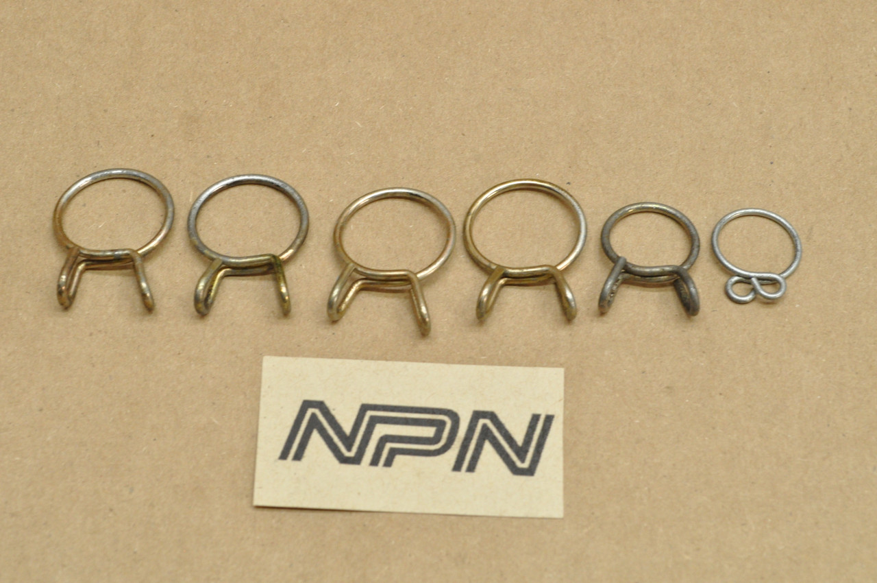 Vtg OEM Honda CB1000 CBR900 CB750 ST1100 TRX350 VT700 Hose Clip Clamp Lot 90646-657-000