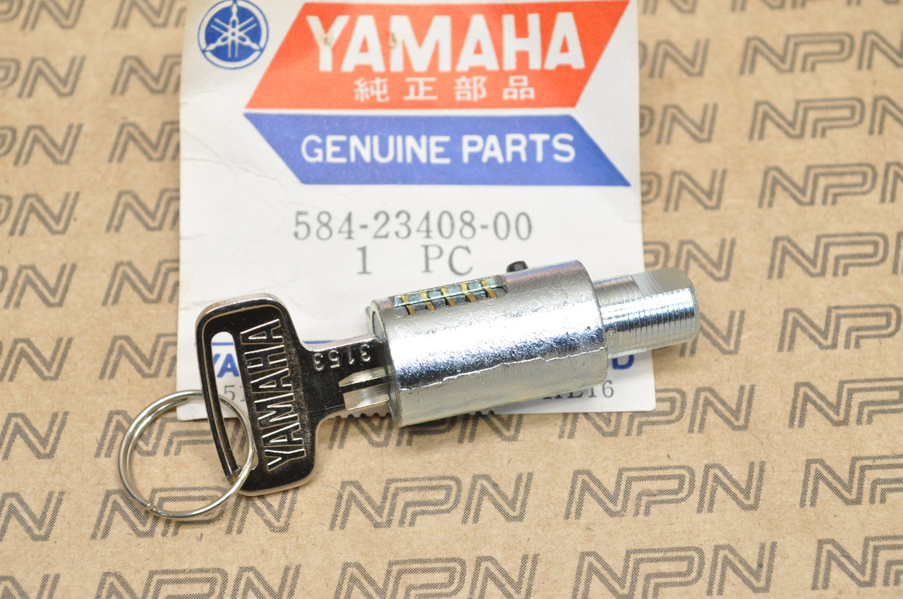 NOS Yamaha DT250 RD400 TX650 XS500 XS750 XT500 Steering Lock 584-23408 ...