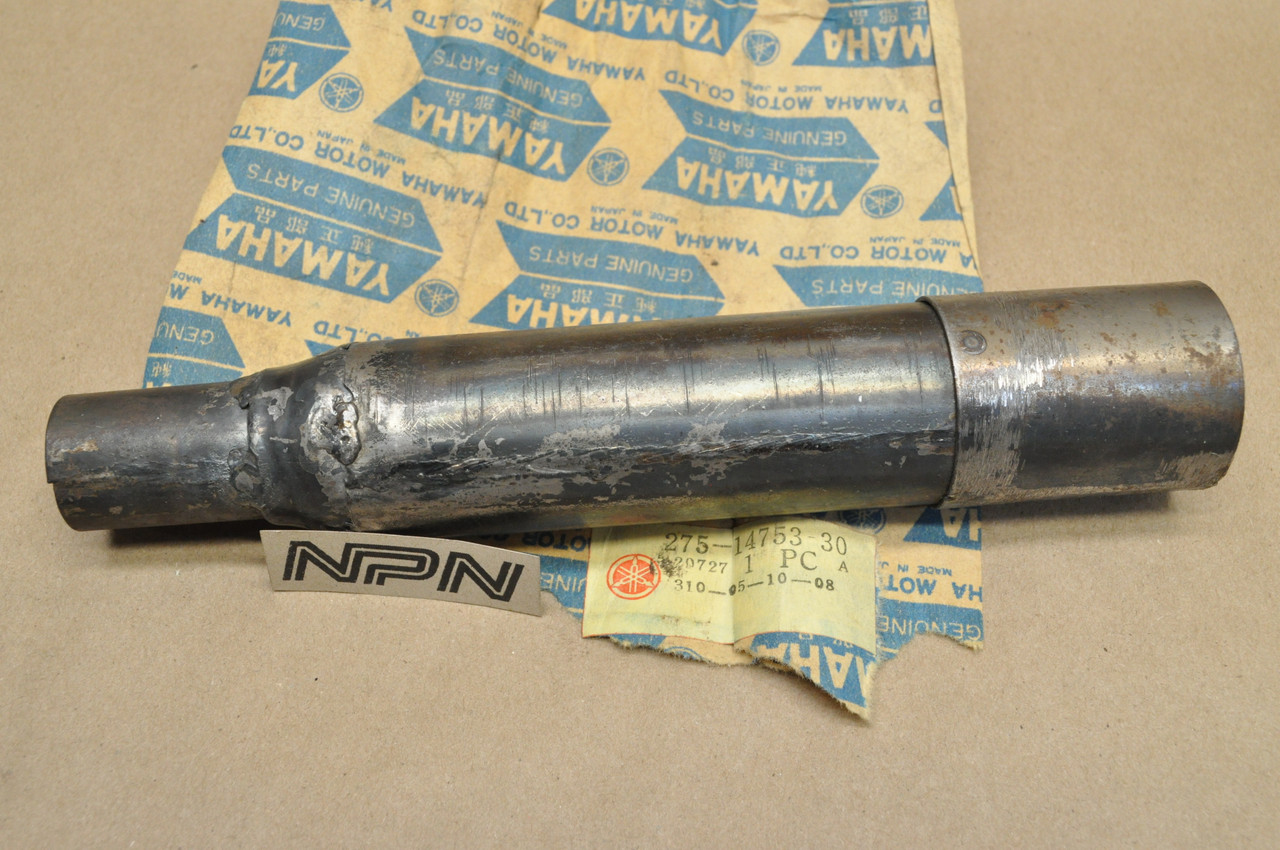 NOS Yamaha 1970-71 RT1 Muffler Exhaust Tail Pipe Baffle Silencer